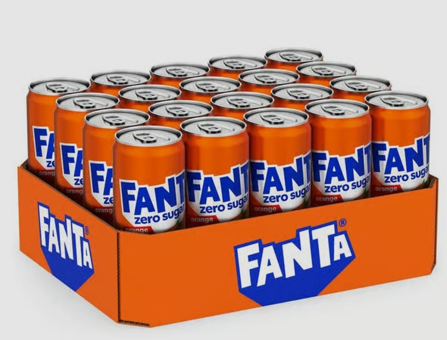 Fanta orange zero flak